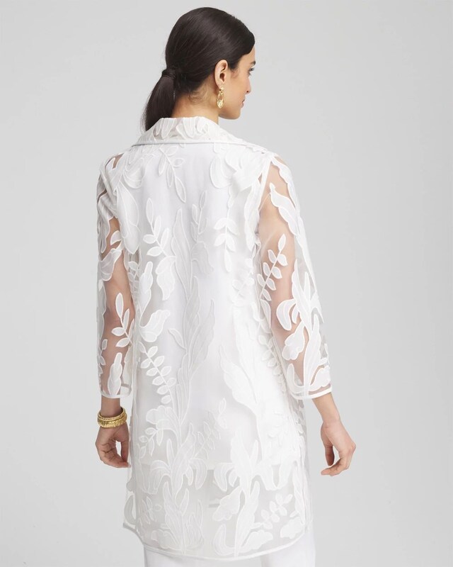 Travelers Collection Mesh Applique Jacket - image 3